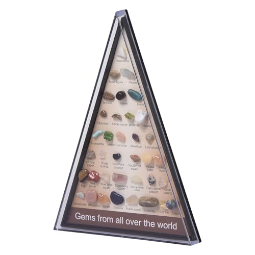 Générique - Collection Rock pour – Ensemble éducatif minéral de 36 pièces | Boîte de collecte dee minéraux avec dees spécimens dee cristaux naturels et des pierres polies pour l'apprentissage des STEM, l'