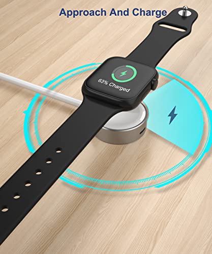 Ruxely Magnetic Charger Adapter For Apple Watch,Reuse Usb-C Or Iphone Power Cable,Portable Travel Wireless Cordless Charging Dock For Iwatch Ultra,Series Se 8 7 6 5 4 3 2 1 44Mm 42Mm 40Mm 38Mm #TOP3