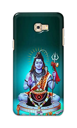 Image of Printed Hard Back Cover Case for Samsung Galaxy C7 Pro Back Cover (Lord Shiva) -1803