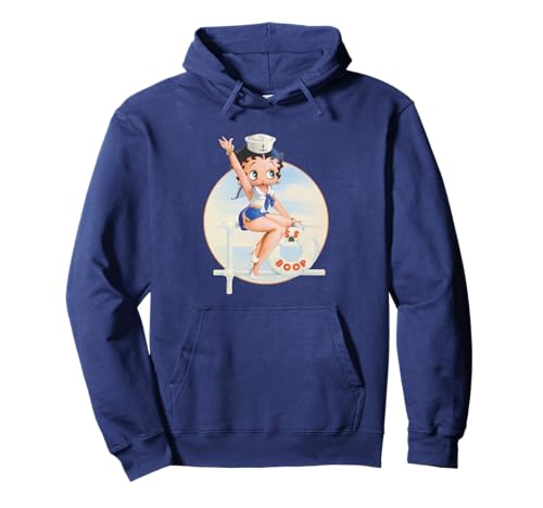Pin-Up nautique Betty Boop Sailor Sweat à Capuche