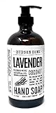 Home and Body Co Hand Soap16 FL/473ml Infused with Essential Oils, GLASS BOTTLE (Lavender Coconut)