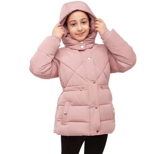 Rokka&Rolla Girls' Water-Resistant Long Puffer Jacket Winter Coat with Faux Fur-Lined Hood4