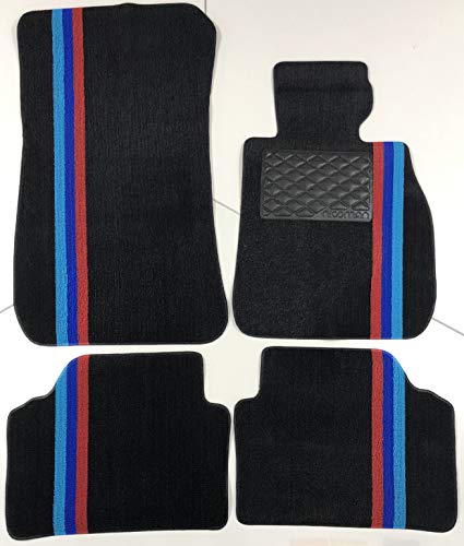 Nicoman Alfombrillas de Coche para Todo Tipo de Clima, Totalmente adaptadas para Todo Tipo de Clima, (3 Series Berlina/Estate E90/E91 año 2006-2012) - (Juego Completo de 4 Piezas, Color Negro) Cover