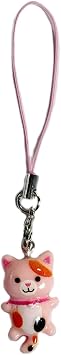Pendant Keychain,Lovely Cat Pendant Phone Chain Strap Kitten Charm Keychain Phone Lanyard Acrylic Keyring Bag Ornament Jewelry Gift