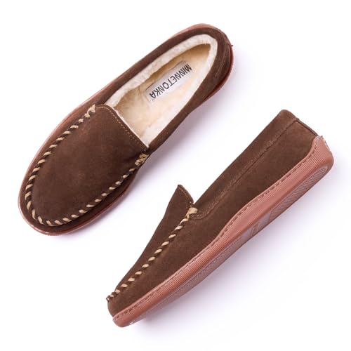 Image of Minnetonka Men's Pile Lined Hardsole Slipper