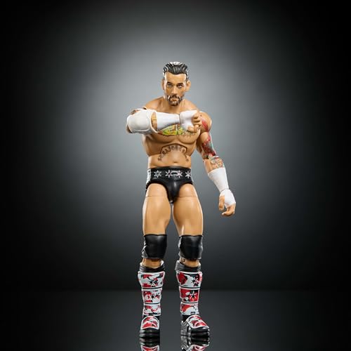 Figura WWE Elite CM Punk Mattel de 15cm con accesorios coleccionables 4