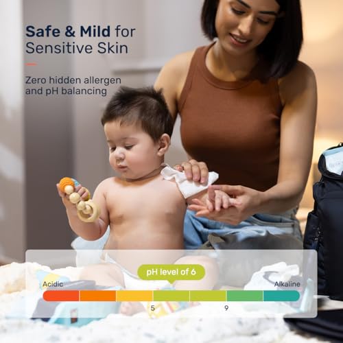 Image of Growgether Baby Wet Wipes | 72 Wipes (Pack of 4) | 99.9% Pure RO Water Based & Dermatologically Tested | Alcohol & Plastic Free | No Added Synthetic Fragrance | Extra Thick Embossed | Ideal for Sensitive Skin