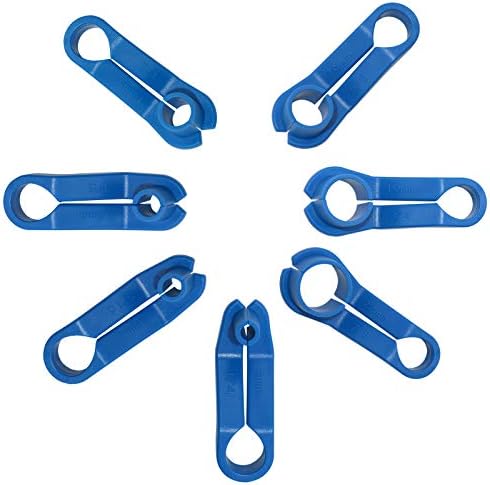 WISPAUSU AC Fuel Line Disconnect Tool Remover 7PCS Compatible with Ford GM Mazda More Vehicles, 1/4 5/16 3/8 1/2 5/8 3/4 7/8 Inch, Transmission Oil Cooler Line Removal Tool Quick Disconnect Tool Kit