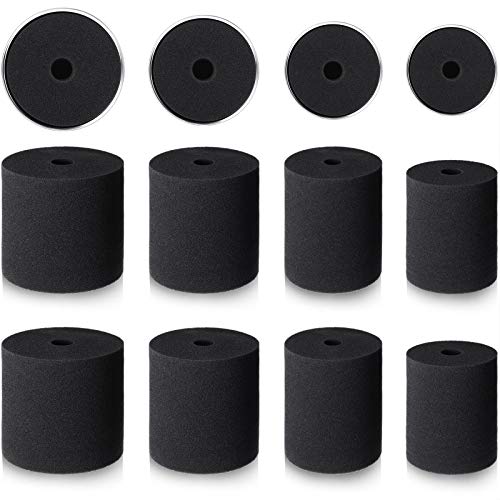 Honoson 4 Sizes 8 Pieces Cup Turner Foam Tumbler Inserts for 1/2 Inch PVC Pipe Foam Inserts Accessories Fit 10 oz to 40 oz All Tumblers(Black)