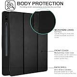 TECHGEAR Smart Case for Samsung Galaxy Tab S9 FE Plus (S9 FE+) 12.4" 2023 (SM-X610 / SM-X616) PU Leather Slim Smart Case Stand Cover with Corner Protection [Auto Wake/Sleep] Soft TPU Holder - Black - Image 6