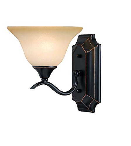 Dover 12-7967 Series Oil Rubbed Bronze finish 1-Light Wall Light.