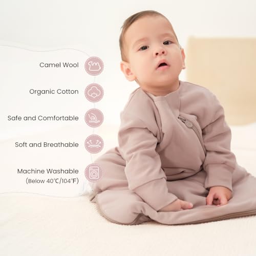 Image of Unisex Sleeping Bag for Babies and Toddlers 3.5 Tog Sleep Sack, Baby Sleep Sack, One piece with sleeves, Gifts for Baby