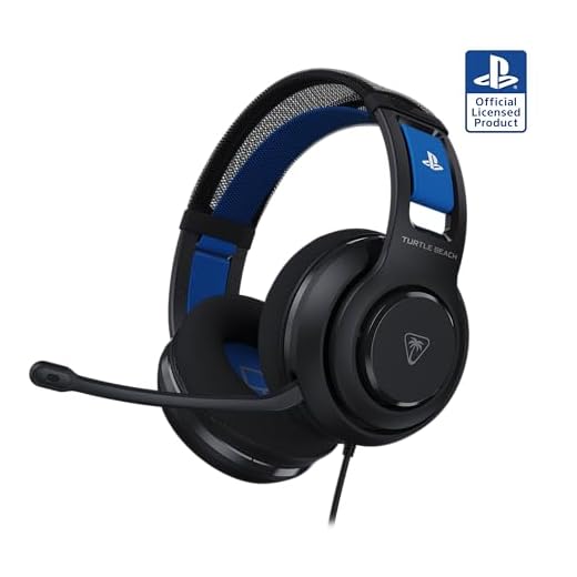 Turtle Beach Atlas 200 Schwarz Wired Gaming Headset für PS5 und PS4 - offiziell lizenziert für Playstation