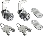 2 Pack Toolbox Lock 5/8" Tubular Cam Replacement Lock Cam Keyed Alike avec 4 Clés
