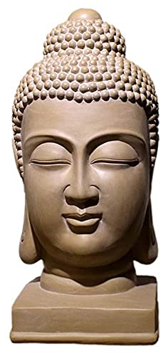 WQQLQX Statue Buddha Büste Skulptur Buddha Kopf Statue Dekoration...