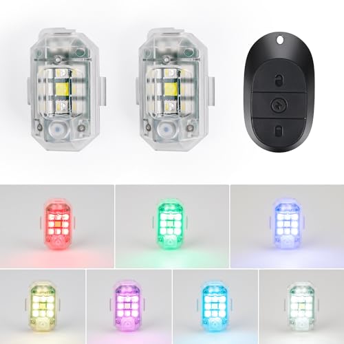 Weinsamkeit Strobe Drone Light,7 Farben LED Drohne Blitzlicht mit Fernbedienung Drone Blitzlicht USB Aufladung Drohnen-Antikollisionslichter LED Flugzeug Blitzlicht für Motorrad RC-Auto RC-Boot Drohne Weinsamkeit Strobe Drone Light,7 Farben LED Drohne Blitzlicht mit Fernbedienung Drone Blitzlicht USB Aufladung Drohnen-Antikollisionslichter LED Flugzeug Blitzlicht für Motorrad RC-Auto RC-Boot Drohne