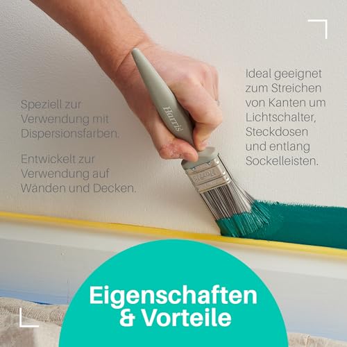Harris Malerpinsel-Set 3er-Pack 25/38/50 mm für Dispersionsfarbe & Lacke Flachpinsel – Ansicht 4