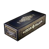 Roxley Games | Iron Clays 100 | Luxury Gaming Chip Set Accessory for Tabletop Games and Poker, Vintage Design, Magnetically Sealed Box, Stackable Tray | 2 Players | 20 to 40 Minutes