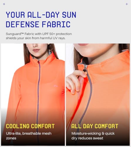 Image of BLUE TYGA SUNSCREEN JACKET Women's Travel Nylon Solid Plain Sports Summer Gym Workout Running Travel Trekking and Sunscreen Jacket for Women Nylon Winter Casual Wear