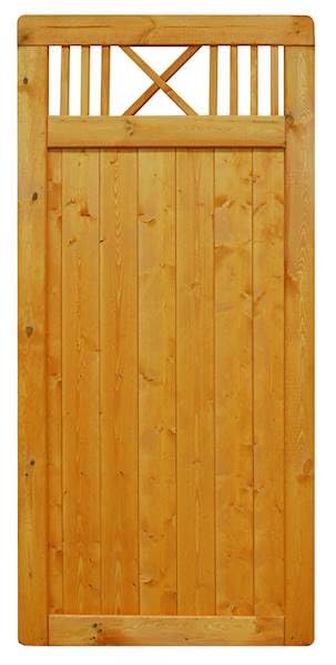 MELLUM Sichtschutzzaun Gartenzaun Holz Garten 89x179 cm Lärche Werth-Holz