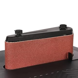 KAKA INDUSTIRAL Spindle Sander,Drum Sander Vertical Oscillating Edge Belt and Spindle Sander 2 in 1 Compact Woodworking Machine for DIY Hobbyists 450W Motor 5 Sleeves Included​ WS-100D