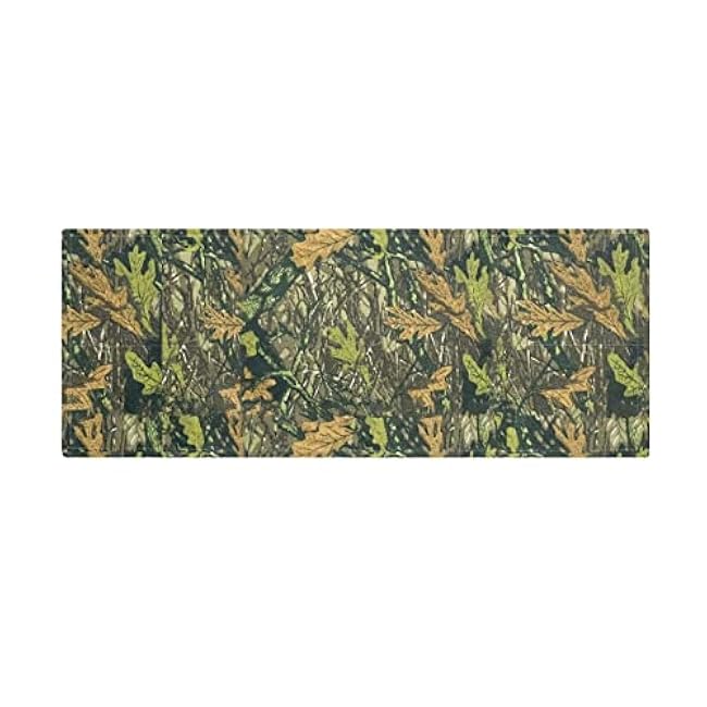 ZFRXIGN Camo Forest Tree Microwave Oven Cover Reusable Dust Oil Proof Cloth with Storage Pockets Linen Kitchen Toaster Appliance Protector Tablecloth Green