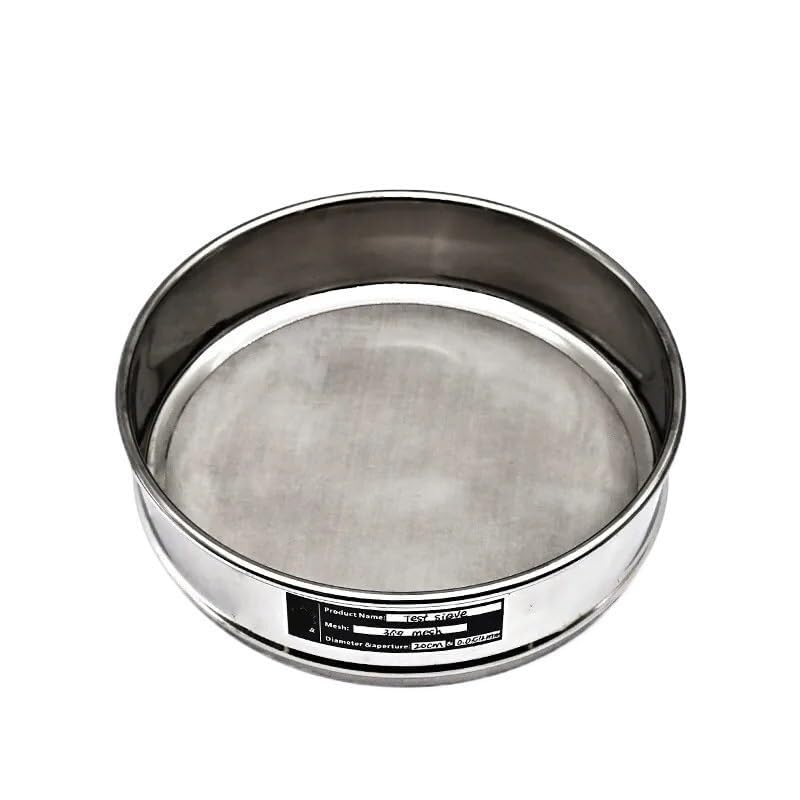 Lab Analysis Test Sieve - 20cm 325 Mesh, 0.045mm Aperture, All Stainless Steel, Pharmacopeia Standard