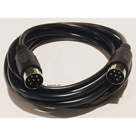 Kray Cables Brand Replacement Serial Cable for Commodore 64 C64 Disk Drive Or Printer 1541 1571 6 Ft DIN 6 PIN Cover