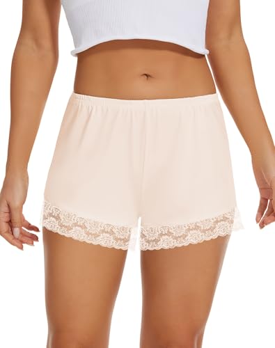 Image of MANCYFIT Bloomers for Women, Lace Trim Slip Shorts