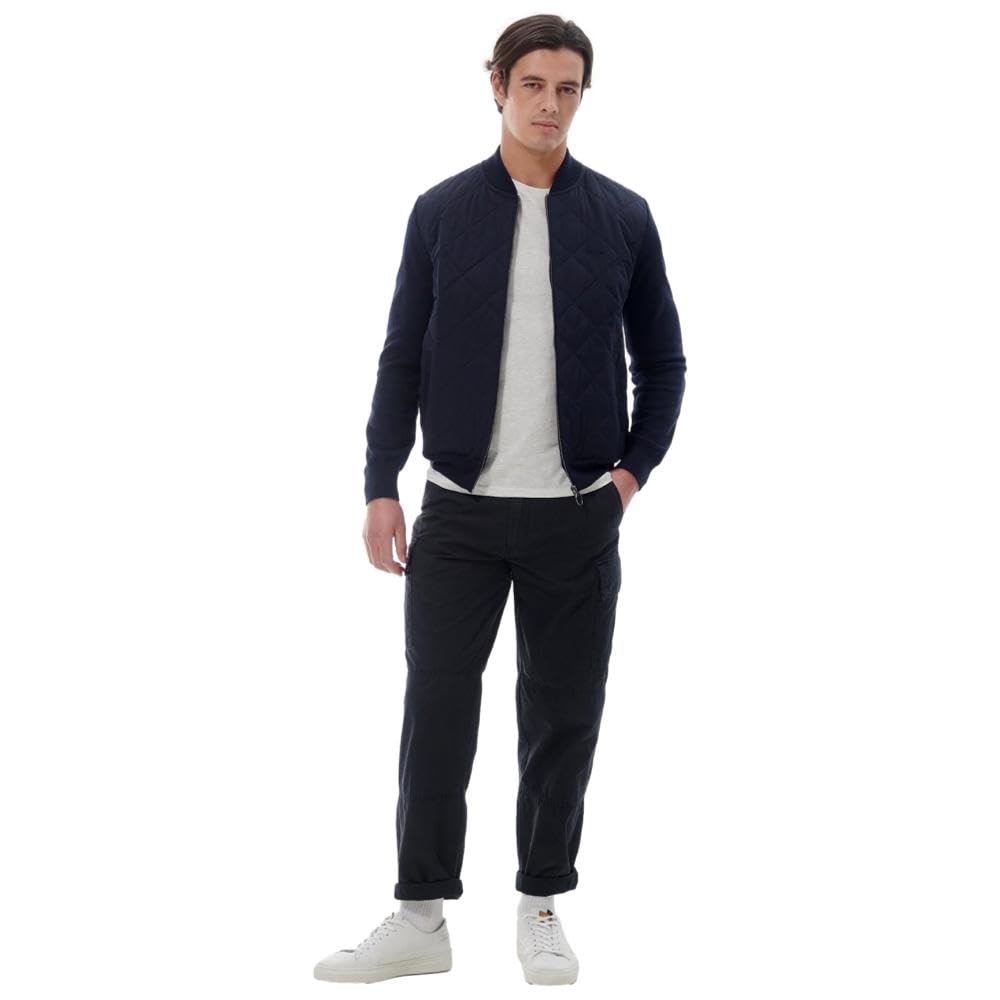 あ*け様 LYBRO \"ZIP NAM JACKET\" Navy 48(M) Barbour Men's Essential Quilted Zip-Thru Jacket, Navy (X