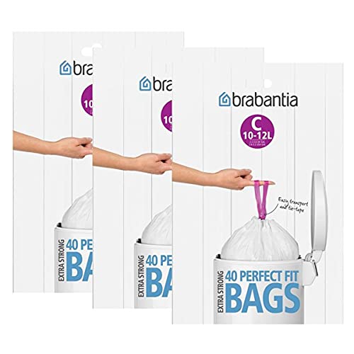 Sacs poubelle Brabantia, distributeur de sacs poubelle 12 l (G) 40 pièces