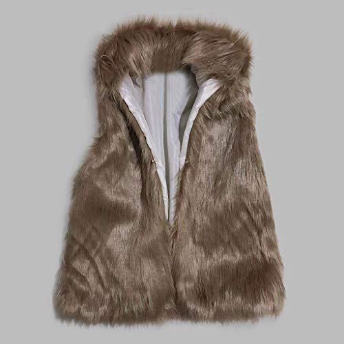 Generic FUZZY CARDIGAN Faux Fur Vests For Women,2024 Faux Wool Vest Open Front Lapel Vest Coats Warm Soft Shaggy Casual Jacket Loose Sleeveless Fuzzy Fleece Jackets thumb #3