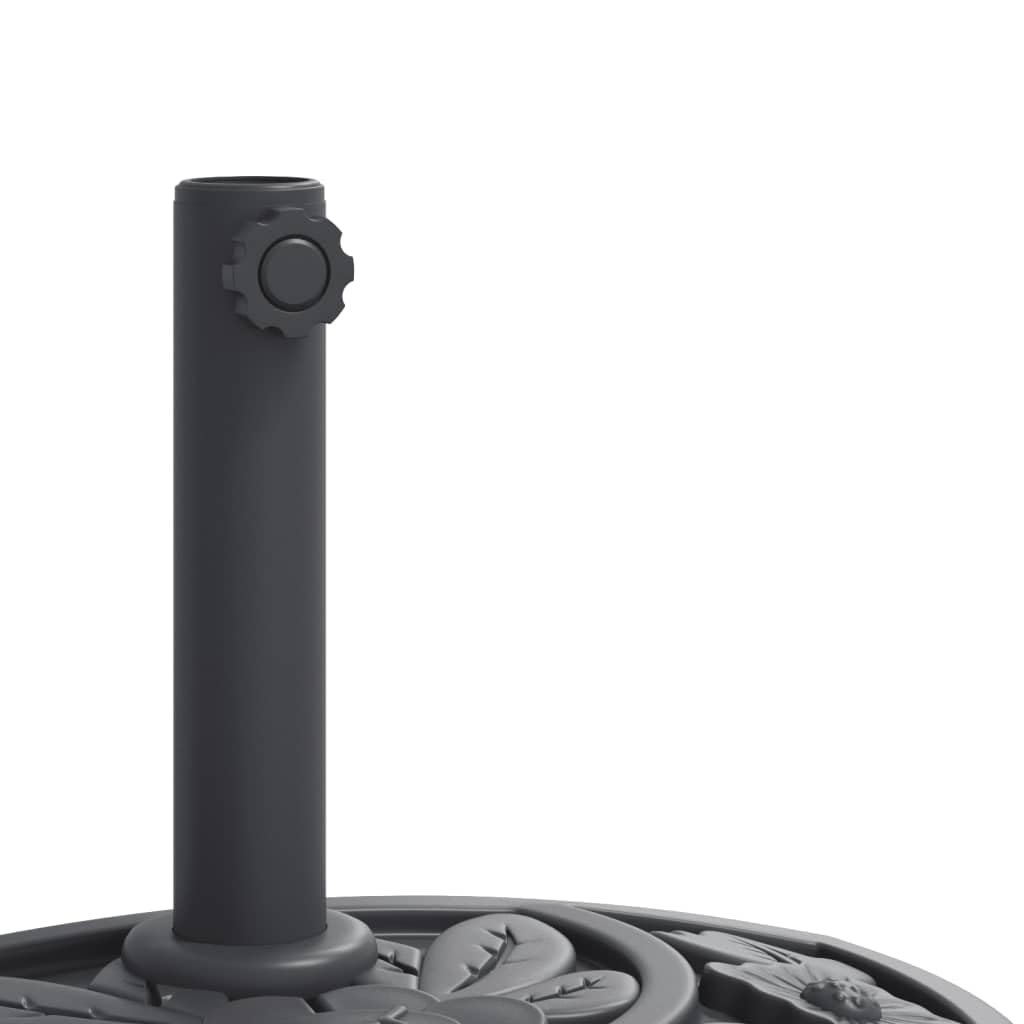 vidaXL Base de Parasol pour mâts Ø38 / 48 mm 9 kg Demi-Rond