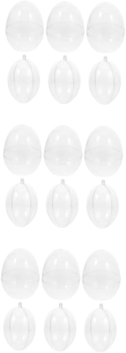 NOLITOY 18pcs Transparent Easter Party Boxes Containers for Candies and Decor Crafts for Easter Gatherings and Celebrations