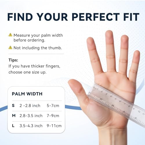 Duerer Arthritis Gloves Women Men for RSI, Carpal Tunnel, Rheumatiod, Tendonitis, Fingerless Hand Thumb Compression Gloves Small Medium Large XL for Pain Relief (Large, Gray) : Gray, Large