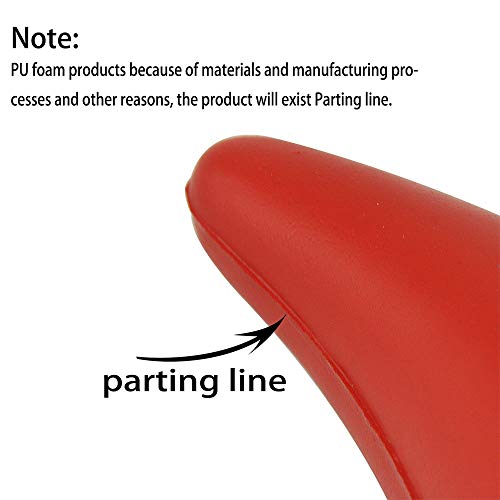 Car Roof Decoration 3D Bumper Hood Stickers - Easy To Fnd Car In The Parking Lot - Anti-Collision Protector Devil Horn Car Helmet Sticker Decal (Red, 2Pcs) #TOP7