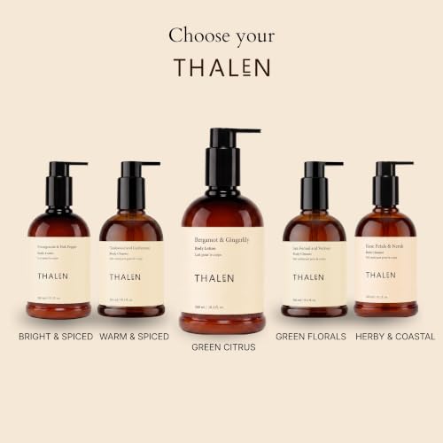 Image of Thalen Bergamot and Gingerlily Body Lotion with Niacinamide, Kakadu Plum & Shea Butter, Daily Moisturiser for All Skin Types, Vegan, 300 ml