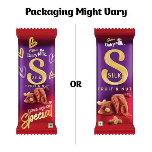Image of Cadbury Dairy Milk Silk Fruit And Nut Chocolate Bar, 137 Gm (Pack Of 15)