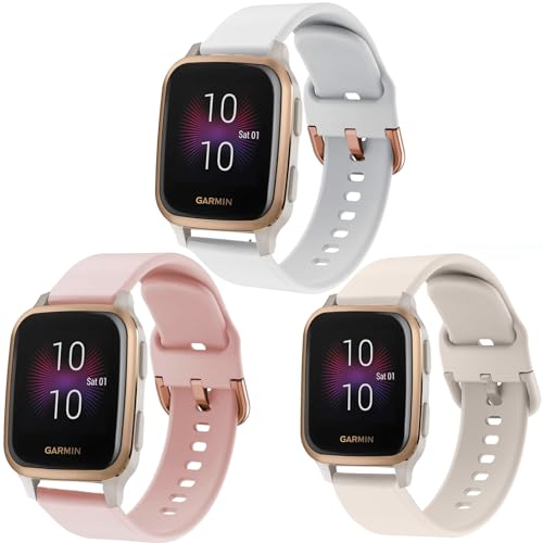 Pulseiras compatíveis com relógio inteligente Garmin Venu SQ/Venu Sq 2/Venu, pulseira de substituição floral impressa de silicone macio sem desbotamento para Garmin Venu sq Music