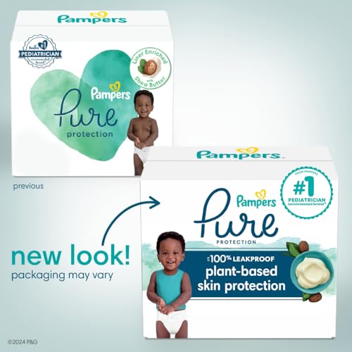 Pampers KUKIUUBK Pure Protection Diapers Newborn - Size 0, 128 Count, Hypoallergenic Premium Disposable Baby Diapers thumb #14