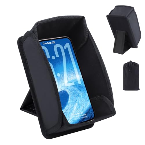 TXIYEAN Phone Sun shade Outdoor Sun Hood Sunshade for Phone Foldable Sun Glare Shield Cover Protects from Sunlight and Glare Universal Outdoor Holder Travel Accessories(Black)