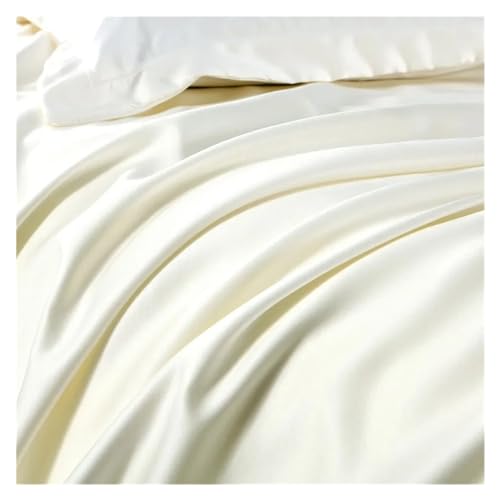 Funda nórdica de eucalipto lyocell blanco ropa de cama twin doble queen con fundas de almohada 3