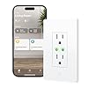 Eve Energy Outlet (Matter) – Smart Outlet & Power Meter, App & Voice Control, No Bridge, Thread, Works with Apple Home, Alexa, Google Home, SmartThings, 100% Privacy, Requires Thread Border Router