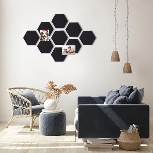 Hblife 2-BOA-WLJ9021-BK-8IN-10P Hexagon Cork Board Tiles 7"X 8" thumb #5