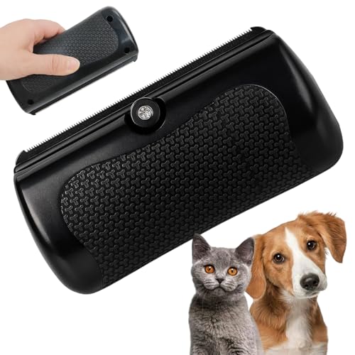 Fellwunder Bürste Hund, Hundebürste Kurzhaar, Fellbürste für Hunde, Effektive Haarentfernung für Kurzhaarhunde, Ideal für Reisen und tägliche Pflege Wunderbürste, Größe 146 mm x 68 mm x 35 mm