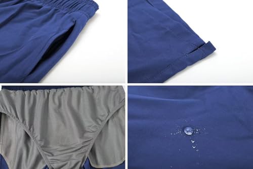 Image of Tyhengta Men's Swim Trunks Quick Dry Beach Shorts with Zipper Pockets and Mesh Lining