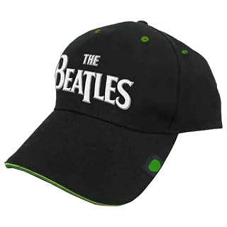 The Beatles Casquette de Baseball Drop T Taille réglable, Noir, Taille Unique - Les Beatles, Paul McCartney, John Lennon, RIngo Starr, George Harrison