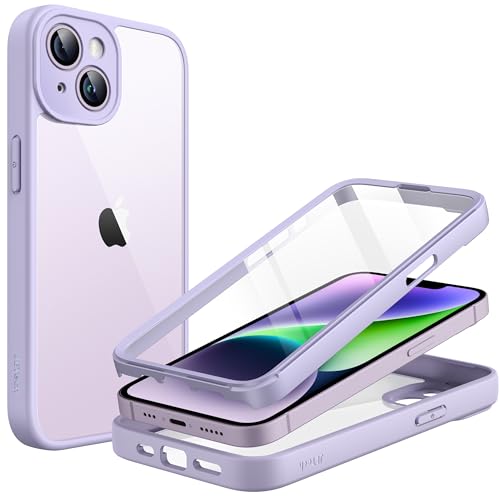 Image of JETech Case for iPhone 14, 360 Protection, Light Purple