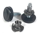 (8-Pack) DIY Adjustable Leg Leveler Glide with a Plastic Base T-Nut Also Included-Try This Furniture Leveler/Floor Protector for Tables, Chairs, cabinets, Work Benches, etc. by Mali Hardware Supply