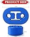 4Pcs Exhaust Hanger Rubber 2 Holes Adjustable Insulator Bushing Rubber Insulator High Density & Anti-Corrosion Rubber Universal for Car/Truck/Jeep/SUV (Blue)